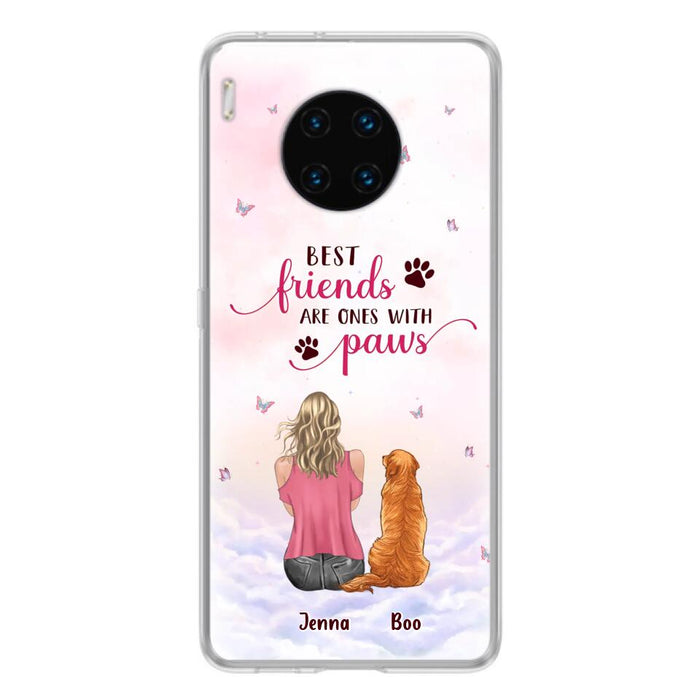 Custom Personalized Dog Mom Phone Case - Upto 5 Dogs - Mother's Day Gift Idea For Dog Lovers - Best Friends Are Ones With Paws - Case for Xiaomi/Oppo/Huawei