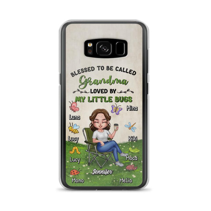 Custom Personalized Grandma Phone Case - Upto 8 Bugs - Gift Idea For Mother's Day/Garden Lovers - Blessed To Be Called Grandma Loved By My Little Bugs - Case For iPhone & Samsung