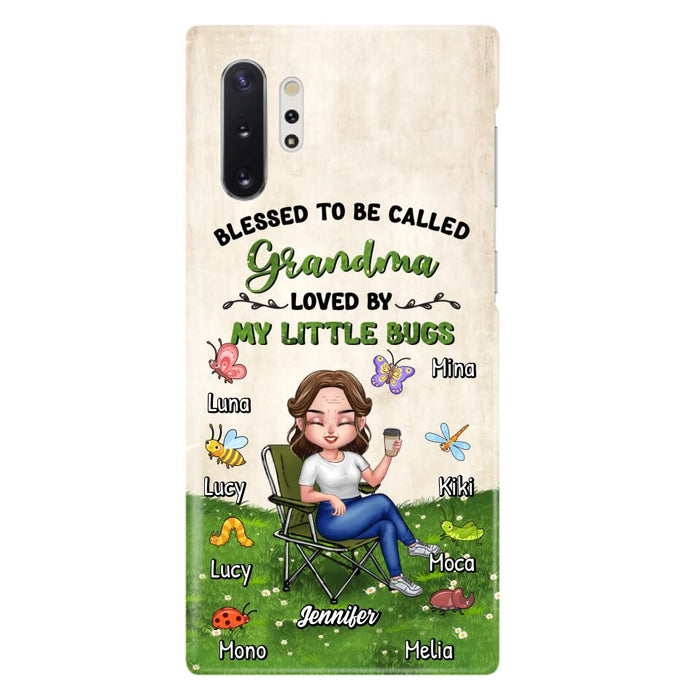 Custom Personalized Grandma Phone Case - Upto 8 Bugs - Gift Idea For Mother's Day/Garden Lovers - Blessed To Be Called Grandma Loved By My Little Bugs - Case For iPhone & Samsung