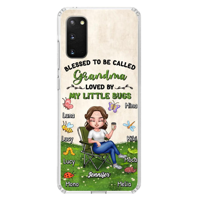 Custom Personalized Grandma Phone Case - Upto 8 Bugs - Gift Idea For Mother's Day/Garden Lovers - Blessed To Be Called Grandma Loved By My Little Bugs - Case For iPhone & Samsung