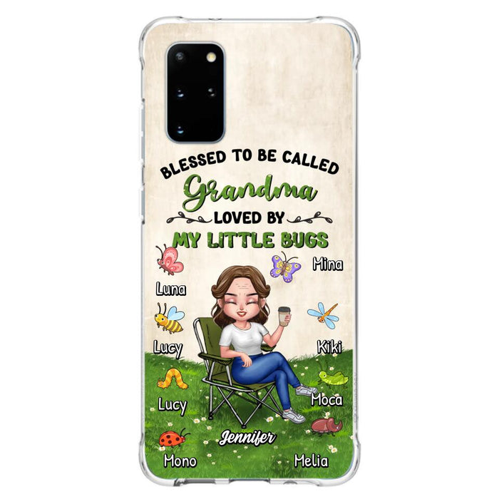 Custom Personalized Grandma Phone Case - Upto 8 Bugs - Gift Idea For Mother's Day/Garden Lovers - Blessed To Be Called Grandma Loved By My Little Bugs - Case For iPhone & Samsung