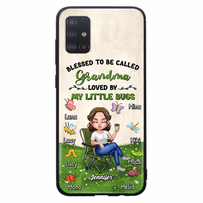 Custom Personalized Grandma Phone Case - Upto 8 Bugs - Gift Idea For Mother's Day/Garden Lovers - Blessed To Be Called Grandma Loved By My Little Bugs - Case For iPhone & Samsung