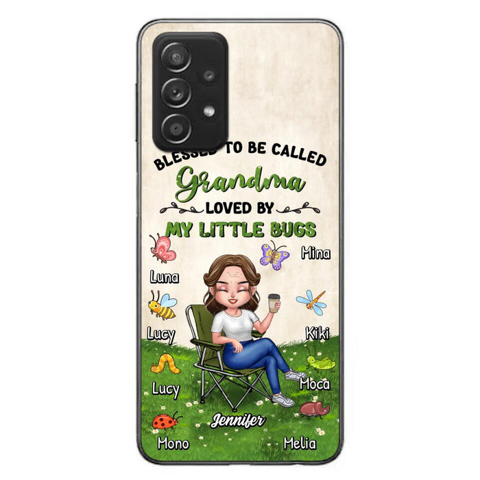 Custom Personalized Grandma Phone Case - Upto 8 Bugs - Gift Idea For Mother's Day/Garden Lovers - Blessed To Be Called Grandma Loved By My Little Bugs - Case For iPhone & Samsung