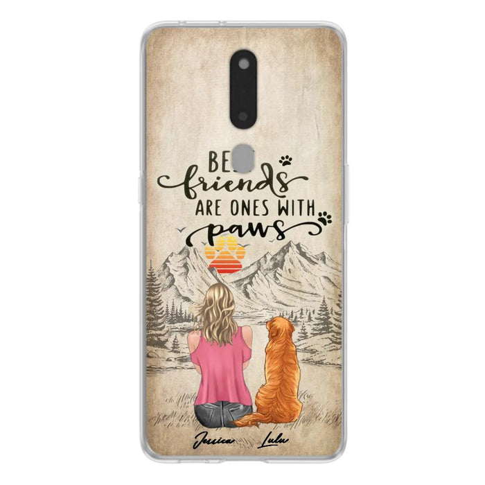 Custom Personalized Dog Mom Phone Case - Upto 5 Dogs - Gift Idea For Mother's Day/Dog Lovers - Best Friends Are Ones With Paws - Case For Xiaomi/ Oppo/ Huawei