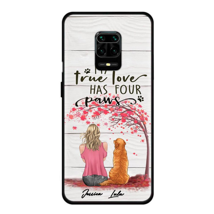 Custom Personalized Dog Mom Phone Case - Upto 5 Dogs - Gift Idea For Mother's Day/Dog Lovers - My True Love Has Four Paws - Case For Xiaomi/ Oppo/ Huawei