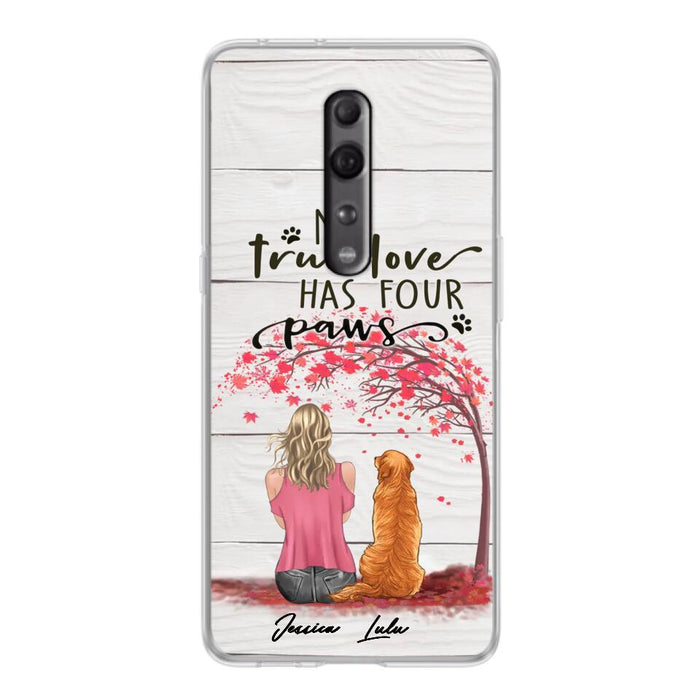 Custom Personalized Dog Mom Phone Case - Upto 5 Dogs - Gift Idea For Mother's Day/Dog Lovers - My True Love Has Four Paws - Case For Xiaomi/ Oppo/ Huawei