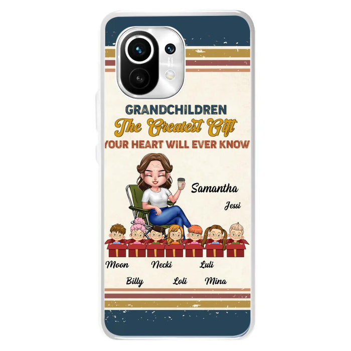 Custom Personalized Grandma Phone Case - Gift Idea For Grandma/Mother's Day - Up To 7 Kids - Grandchildren The Greatest Gift Your Heart Will Ever Know - Case For Xiaomi/Oppo/Huawei