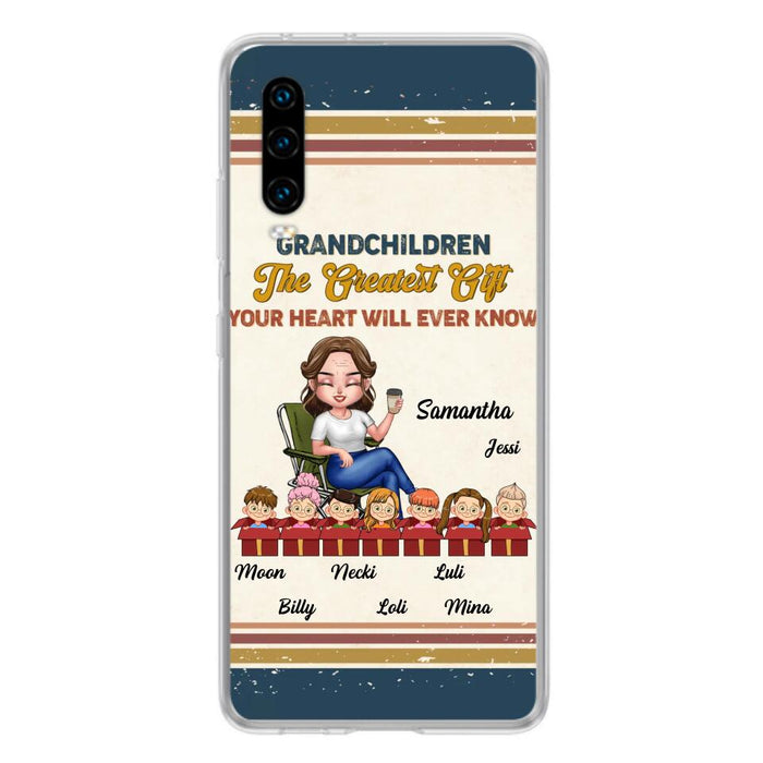 Custom Personalized Grandma Phone Case - Gift Idea For Grandma/Mother's Day - Up To 7 Kids - Grandchildren The Greatest Gift Your Heart Will Ever Know - Case For Xiaomi/Oppo/Huawei