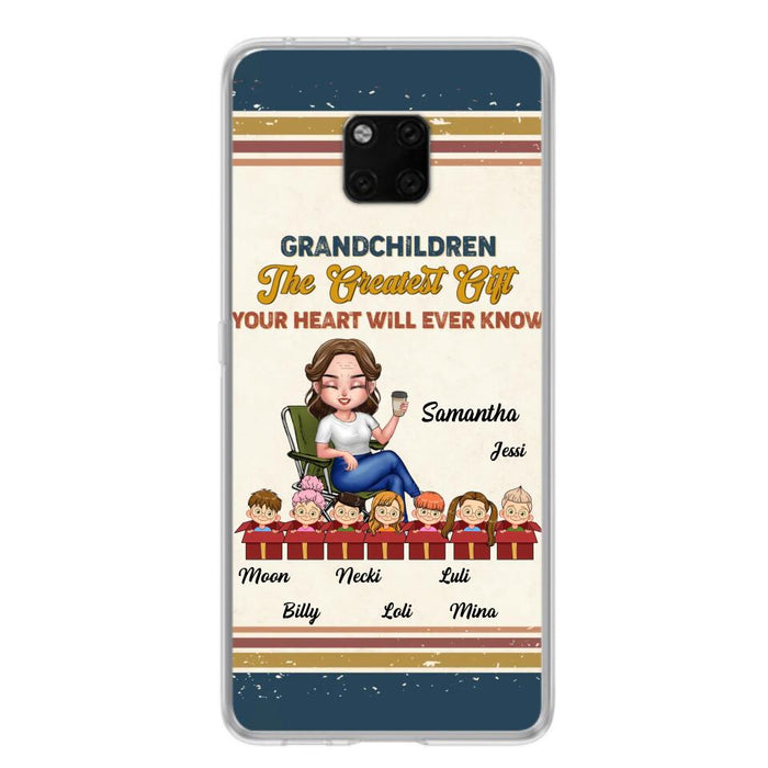 Custom Personalized Grandma Phone Case - Gift Idea For Grandma/Mother's Day - Up To 7 Kids - Grandchildren The Greatest Gift Your Heart Will Ever Know - Case For Xiaomi/Oppo/Huawei