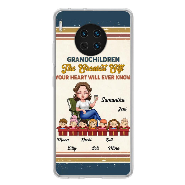 Custom Personalized Grandma Phone Case - Gift Idea For Grandma/Mother's Day - Up To 7 Kids - Grandchildren The Greatest Gift Your Heart Will Ever Know - Case For Xiaomi/Oppo/Huawei