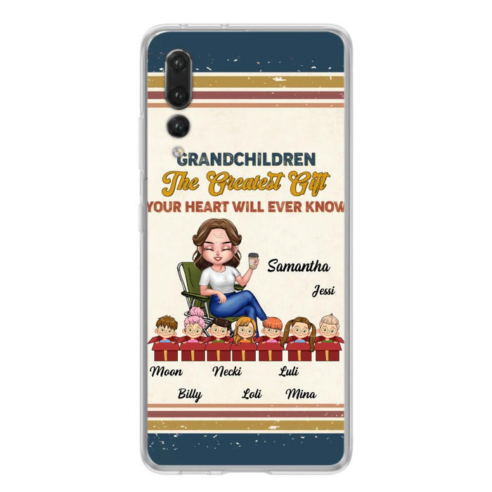 Custom Personalized Grandma Phone Case - Gift Idea For Grandma/Mother's Day - Up To 7 Kids - Grandchildren The Greatest Gift Your Heart Will Ever Know - Case For Xiaomi/Oppo/Huawei