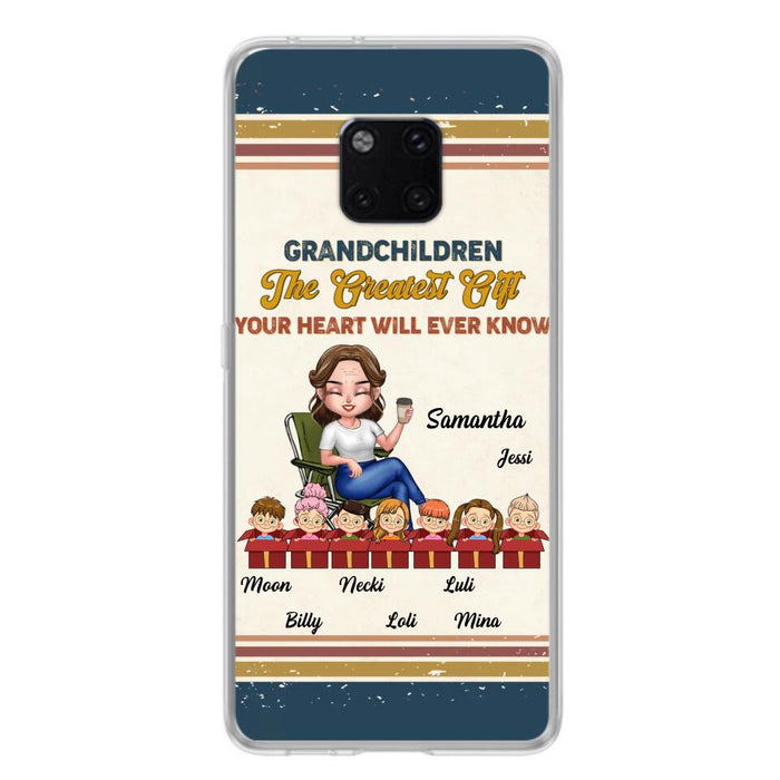 Custom Personalized Grandma Phone Case - Gift Idea For Grandma/Mother's Day - Up To 7 Kids - Grandchildren The Greatest Gift Your Heart Will Ever Know - Case For Xiaomi/Oppo/Huawei