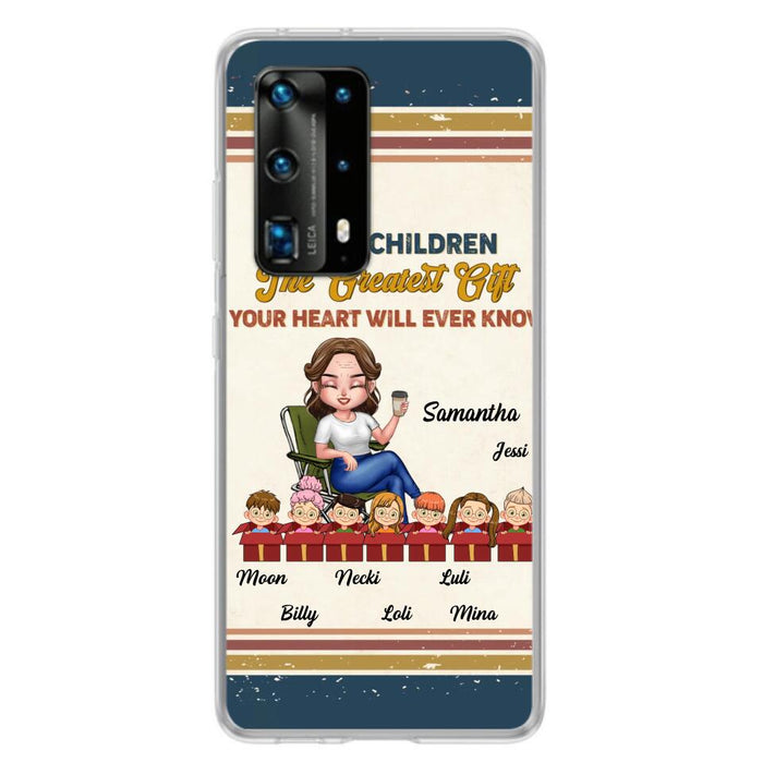 Custom Personalized Grandma Phone Case - Gift Idea For Grandma/Mother's Day - Up To 7 Kids - Grandchildren The Greatest Gift Your Heart Will Ever Know - Case For Xiaomi/Oppo/Huawei