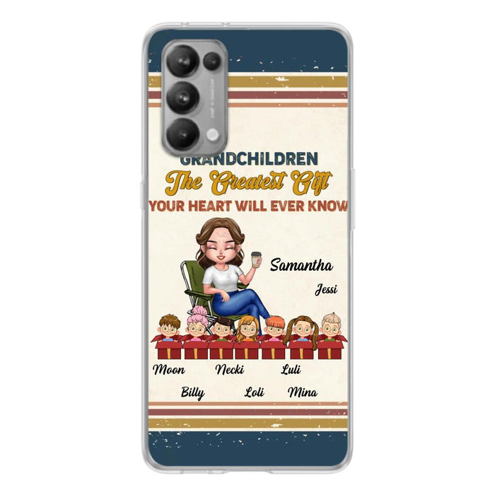 Custom Personalized Grandma Phone Case - Gift Idea For Grandma/Mother's Day - Up To 7 Kids - Grandchildren The Greatest Gift Your Heart Will Ever Know - Case For Xiaomi/Oppo/Huawei