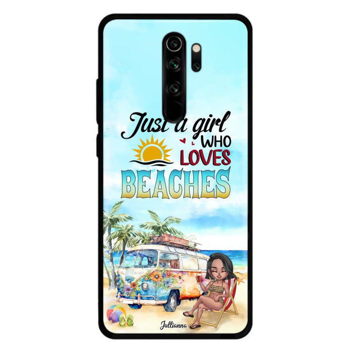 Custom Personalized Beach Girl Phone Case - Gift For Beach Girls/Beach Lovers - Just A Girl Who Loves Beaches - Cases For Xiaomi/ Oppo/ Huawei