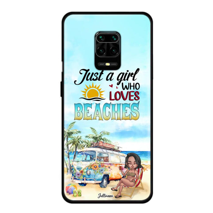 Custom Personalized Beach Girl Phone Case - Gift For Beach Girls/Beach Lovers - Just A Girl Who Loves Beaches - Cases For Xiaomi/ Oppo/ Huawei