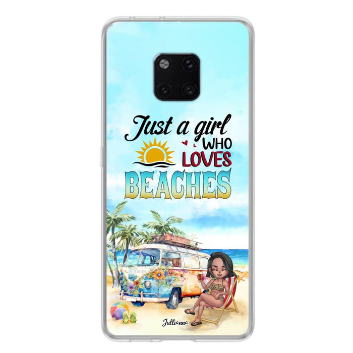 Custom Personalized Beach Girl Phone Case - Gift For Beach Girls/Beach Lovers - Just A Girl Who Loves Beaches - Cases For Xiaomi/ Oppo/ Huawei