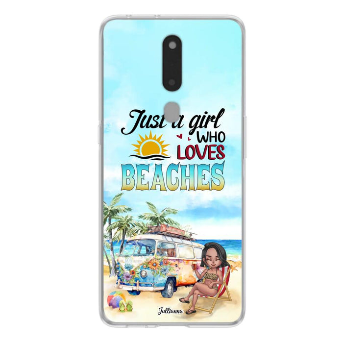 Custom Personalized Beach Girl Phone Case - Gift For Beach Girls/Beach Lovers - Just A Girl Who Loves Beaches - Cases For Xiaomi/ Oppo/ Huawei