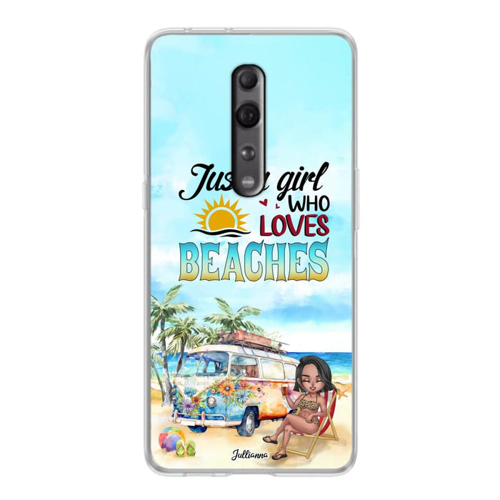 Custom Personalized Beach Girl Phone Case - Gift For Beach Girls/Beach Lovers - Just A Girl Who Loves Beaches - Cases For Xiaomi/ Oppo/ Huawei