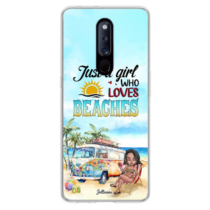 Custom Personalized Beach Girl Phone Case - Gift For Beach Girls/Beach Lovers - Just A Girl Who Loves Beaches - Cases For Xiaomi/ Oppo/ Huawei