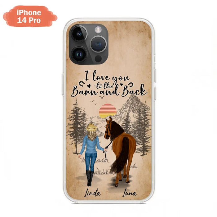 Custom Personalized Horse Girl Phone Case - Gift Idea For Horse Lovers/Girl - Upto 6 Horses - Just A Girl Who Loves Horses - Case For iPhone/Samsung