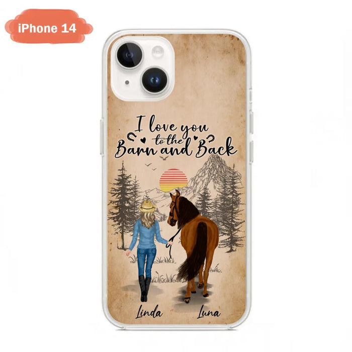 Custom Personalized Horse Girl Phone Case - Gift Idea For Horse Lovers/Girl - Upto 6 Horses - Just A Girl Who Loves Horses - Case For iPhone/Samsung