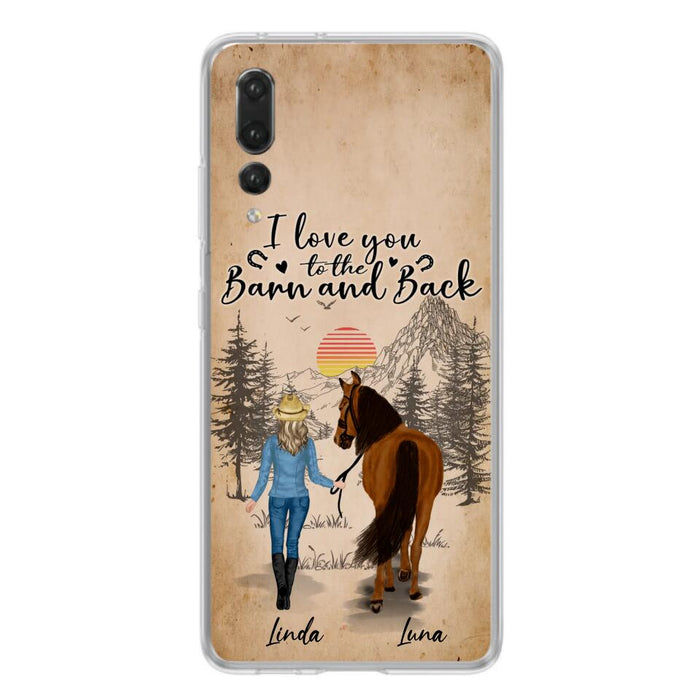 Custom Personalized Horse Girl Phone Case - Gift Idea For Horse Lovers/Girl - Upto 6 Horses - Just A Girl Who Loves Horses - Case For Oppo/Xiaomi/Huawei