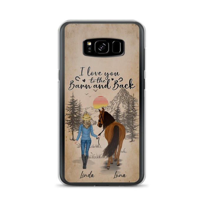 Custom Personalized Horse Girl Phone Case - Gift Idea For Horse Lovers/Girl - Upto 6 Horses - Just A Girl Who Loves Horses - Case For iPhone/Samsung