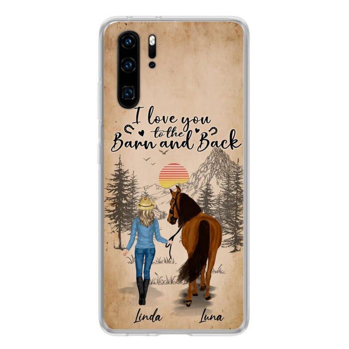 Custom Personalized Horse Girl Phone Case - Gift Idea For Horse Lovers/Girl - Upto 6 Horses - Just A Girl Who Loves Horses - Case For Oppo/Xiaomi/Huawei