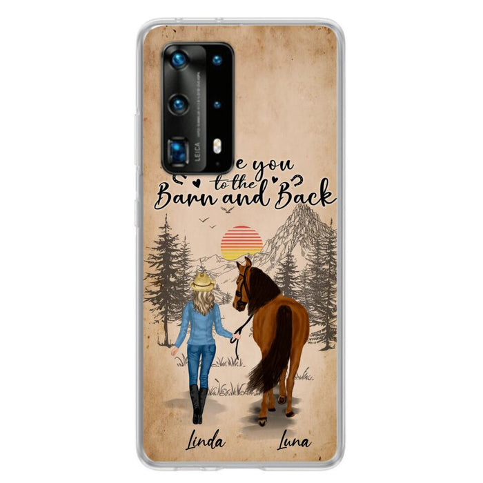 Custom Personalized Horse Girl Phone Case - Gift Idea For Horse Lovers/Girl - Upto 6 Horses - Just A Girl Who Loves Horses - Case For Oppo/Xiaomi/Huawei