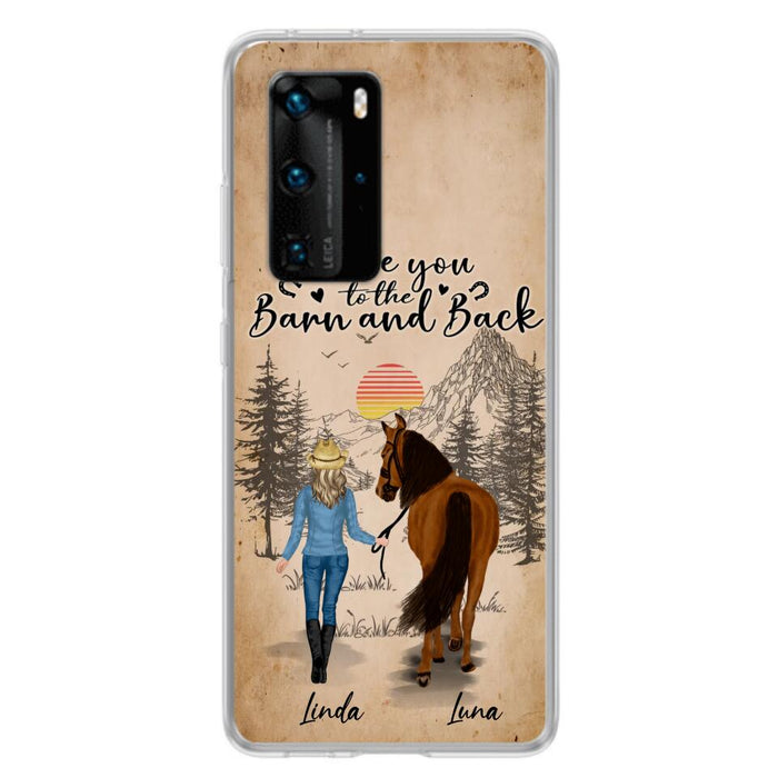 Custom Personalized Horse Girl Phone Case - Gift Idea For Horse Lovers/Girl - Upto 6 Horses - Just A Girl Who Loves Horses - Case For Oppo/Xiaomi/Huawei