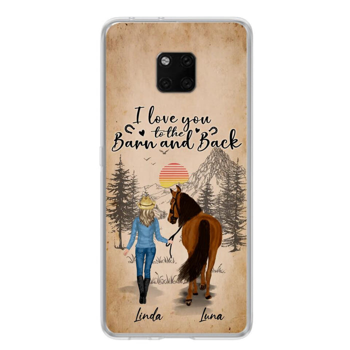 Custom Personalized Horse Girl Phone Case - Gift Idea For Horse Lovers/Girl - Upto 6 Horses - Just A Girl Who Loves Horses - Case For Oppo/Xiaomi/Huawei