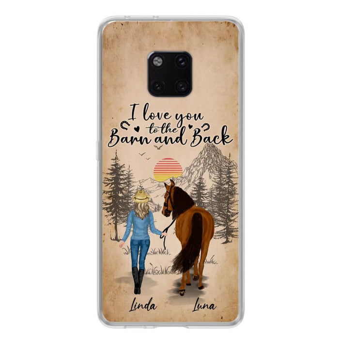 Custom Personalized Horse Girl Phone Case - Gift Idea For Horse Lovers/Girl - Upto 6 Horses - Just A Girl Who Loves Horses - Case For Oppo/Xiaomi/Huawei