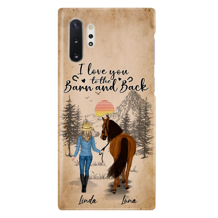 Custom Personalized Horse Girl Phone Case - Gift Idea For Horse Lovers/Girl - Upto 6 Horses - Just A Girl Who Loves Horses - Case For iPhone/Samsung