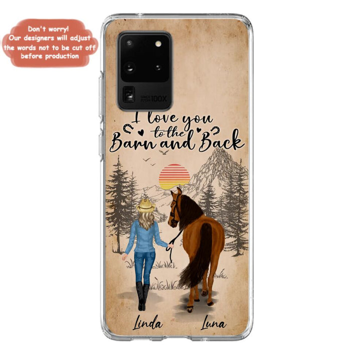 Custom Personalized Horse Girl Phone Case - Gift Idea For Horse Lovers/Girl - Upto 6 Horses - Just A Girl Who Loves Horses - Case For iPhone/Samsung