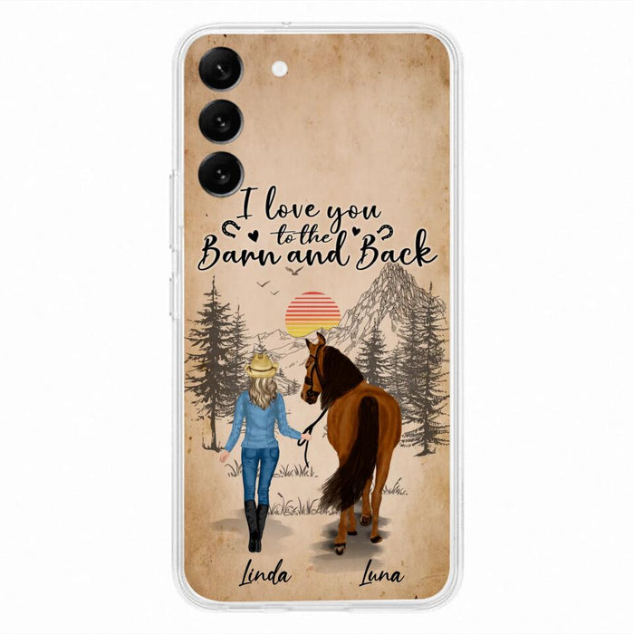 Custom Personalized Horse Girl Phone Case - Gift Idea For Horse Lovers/Girl - Upto 6 Horses - Just A Girl Who Loves Horses - Case For iPhone/Samsung