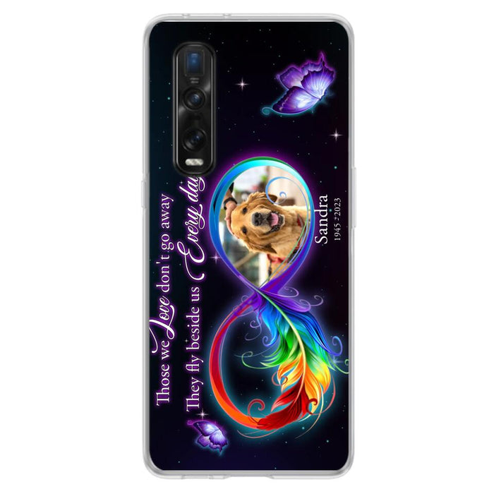 Custom Personalized Memorial Infinity Symbol Phone Case For Xiaomi/ Oppo/ Huawei - Upload Photo - Memorial Gift Idea For Father's Day/Mother's Day/ Pet Owners - Those We Love Don't Go Away