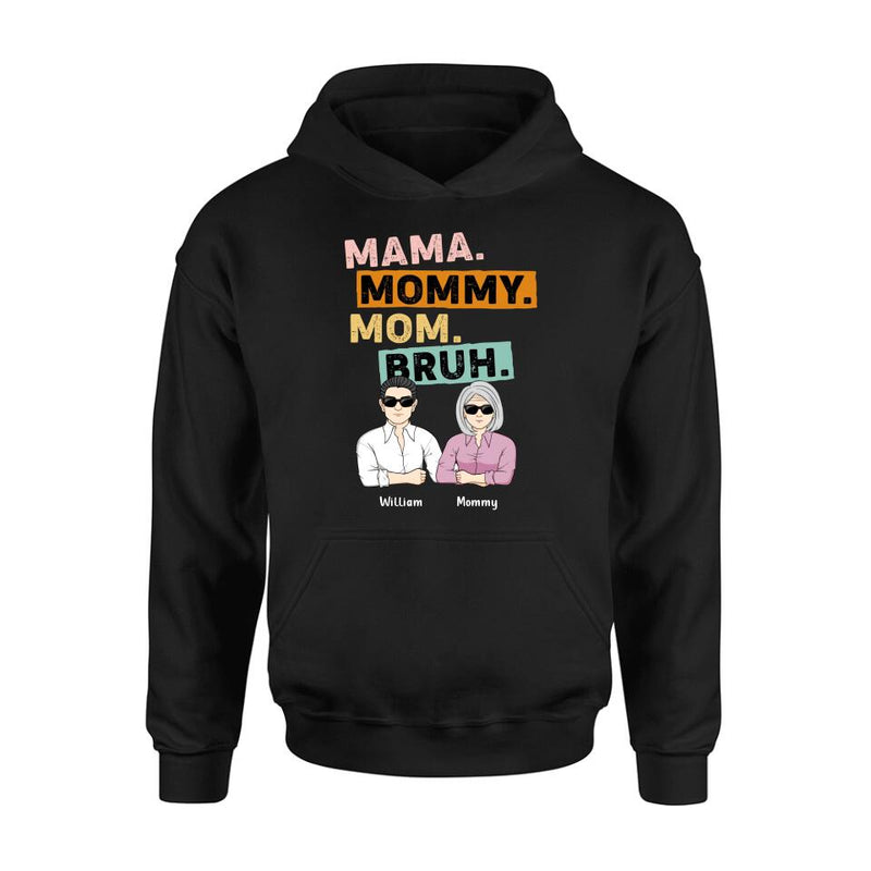 Personalized Mama Shirt - Up to 4 Children - Mother's Day Gift Idea From Sons - Mama Mommy Mom Bruh