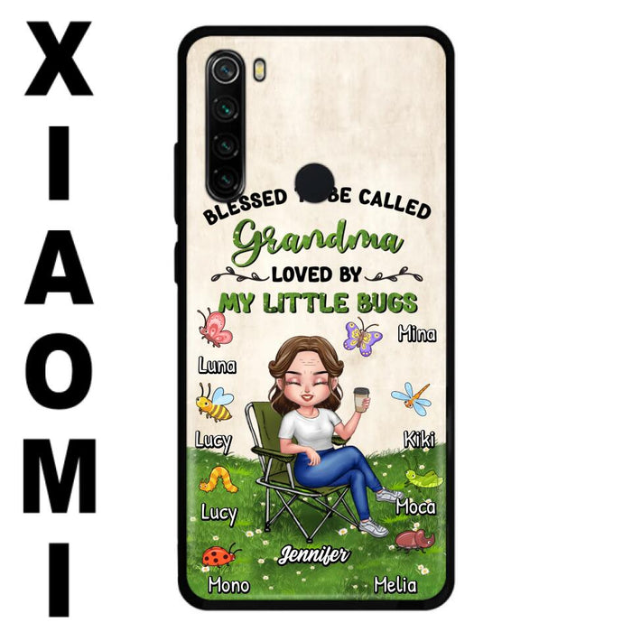 Custom Personalized Grandma Phone Case - Upto 8 Bugs - Gift Idea For Mother's Day/Garden Lovers - Blessed To Be Called Grandma Loved By My Little Bugs - Case For Oppo/Xiaomi/Huawei