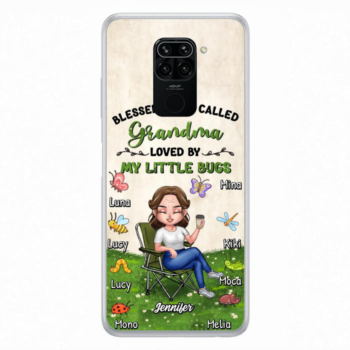 Custom Personalized Grandma Phone Case - Upto 8 Bugs - Gift Idea For Mother's Day/Garden Lovers - Blessed To Be Called Grandma Loved By My Little Bugs - Case For Oppo/Xiaomi/Huawei