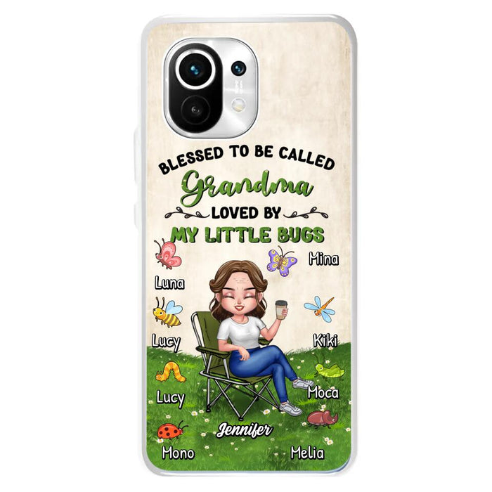 Custom Personalized Grandma Phone Case - Upto 8 Bugs - Gift Idea For Mother's Day/Garden Lovers - Blessed To Be Called Grandma Loved By My Little Bugs - Case For Oppo/Xiaomi/Huawei