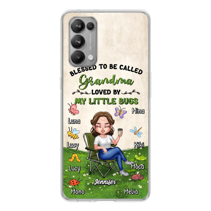 Custom Personalized Grandma Phone Case - Upto 8 Bugs - Gift Idea For Mother's Day/Garden Lovers - Blessed To Be Called Grandma Loved By My Little Bugs - Case For Oppo/Xiaomi/Huawei