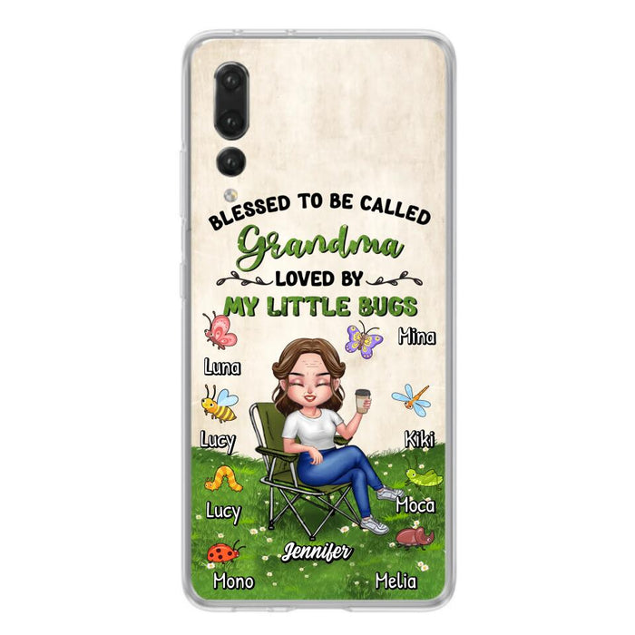 Custom Personalized Grandma Phone Case - Upto 8 Bugs - Gift Idea For Mother's Day/Garden Lovers - Blessed To Be Called Grandma Loved By My Little Bugs - Case For Oppo/Xiaomi/Huawei