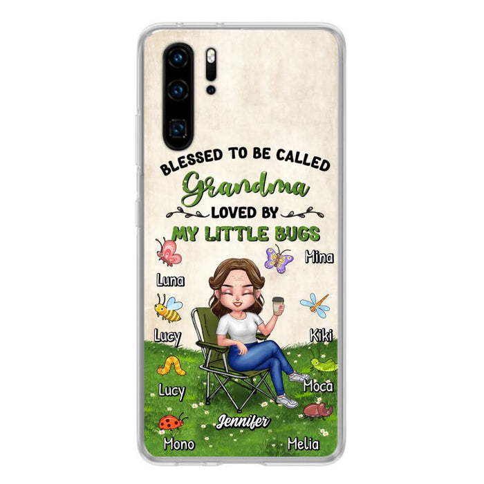 Custom Personalized Grandma Phone Case - Upto 8 Bugs - Gift Idea For Mother's Day/Garden Lovers - Blessed To Be Called Grandma Loved By My Little Bugs - Case For Oppo/Xiaomi/Huawei