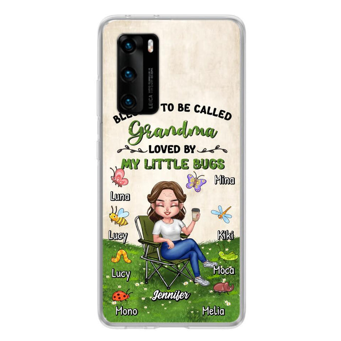 Custom Personalized Grandma Phone Case - Upto 8 Bugs - Gift Idea For Mother's Day/Garden Lovers - Blessed To Be Called Grandma Loved By My Little Bugs - Case For Oppo/Xiaomi/Huawei