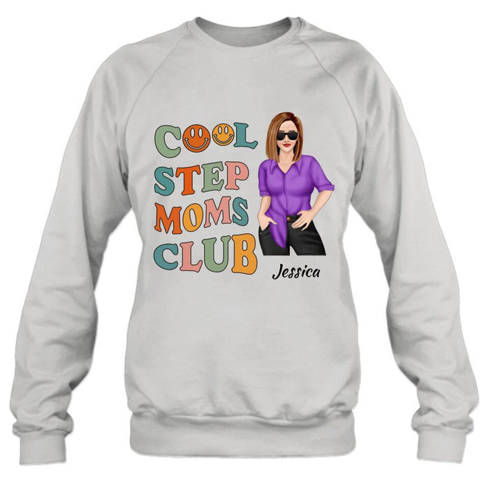 Custom Personalized Mom T-Shirt -  Gift Idea For Mother's Day - Cool Step Moms Club