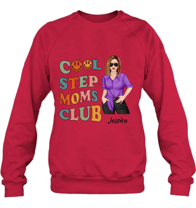 Custom Personalized Mom T-Shirt -  Gift Idea For Mother's Day - Cool Step Moms Club