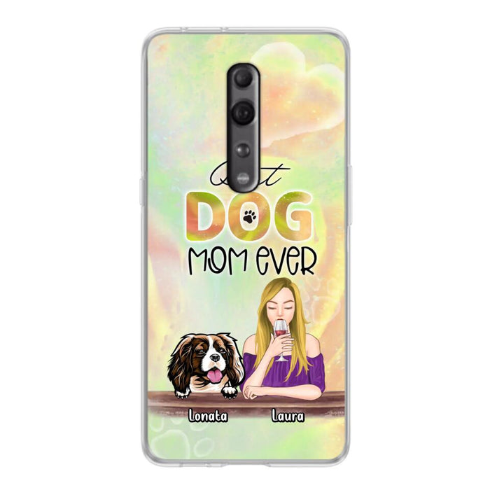 Custom Personalized Pet Mom Phone Case - Gift Idea For Dog/Cat Lovers/Pet Mom - Upto 4 Dogs/Cats - Best Dog Mom Ever - Case For Oppo/Xiaomi/Huawei