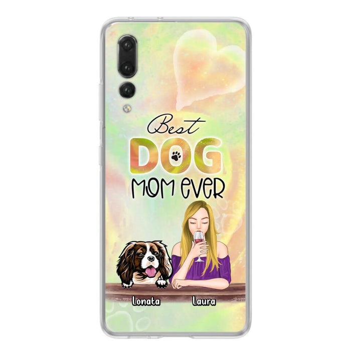 Custom Personalized Pet Mom Phone Case - Gift Idea For Dog/Cat Lovers/Pet Mom - Upto 4 Dogs/Cats - Best Dog Mom Ever - Case For Oppo/Xiaomi/Huawei