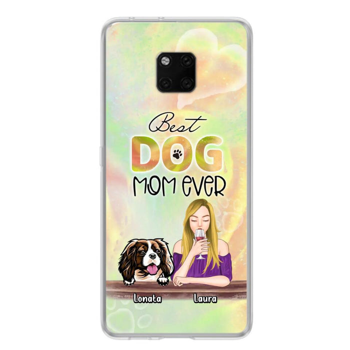 Custom Personalized Pet Mom Phone Case - Gift Idea For Dog/Cat Lovers/Pet Mom - Upto 4 Dogs/Cats - Best Dog Mom Ever - Case For Oppo/Xiaomi/Huawei